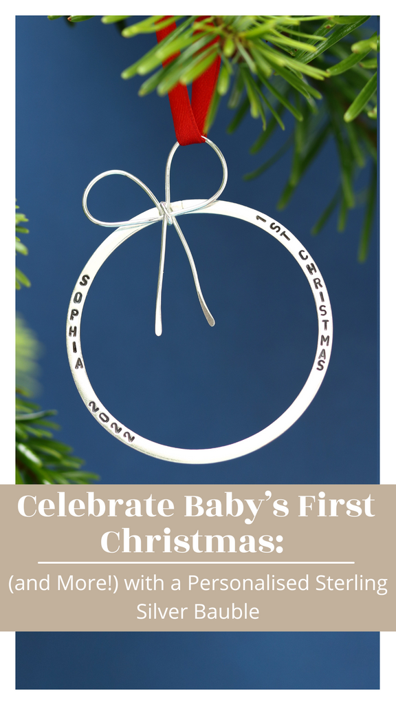 Personalised Silver Baubles for Baby’s First Christmas & Beyond