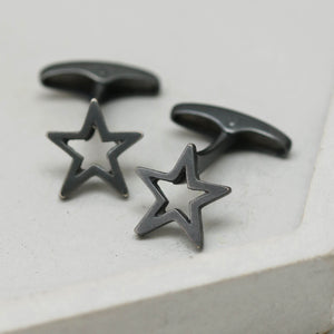 Black star cufflinks