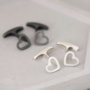 Heart cufflinks