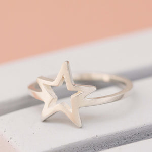 Celestial silver ring