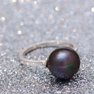 Blue Pearl Cocktail Ring