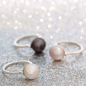 Sterling Silver Pearl Cocktail Ring