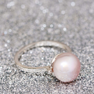 Pink Pearl Cocktail Ring