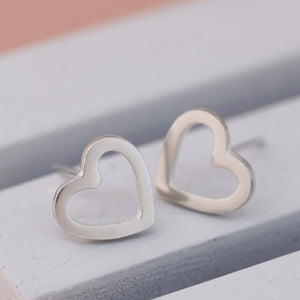 Minimalist Heart Studs