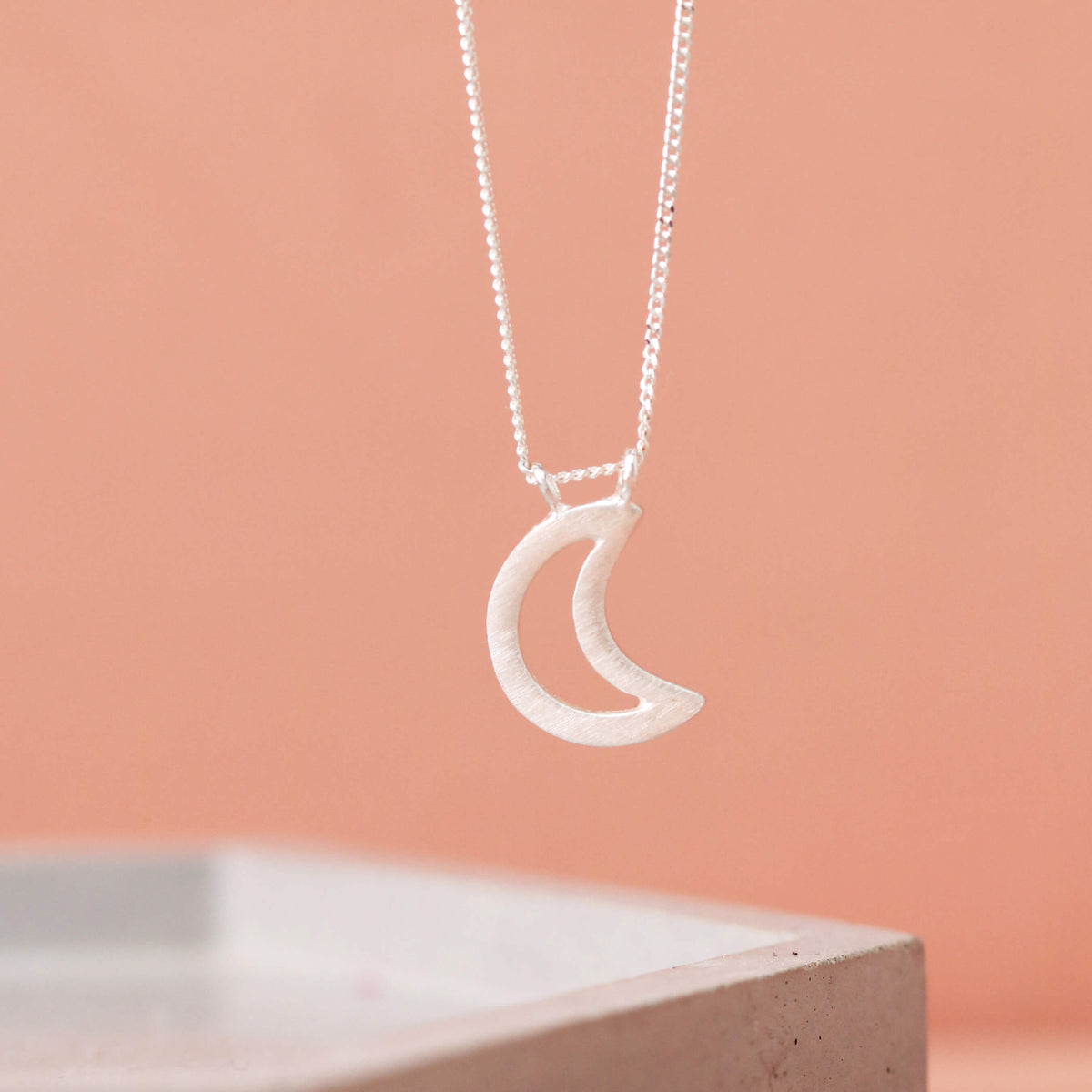 Silver moon pendant