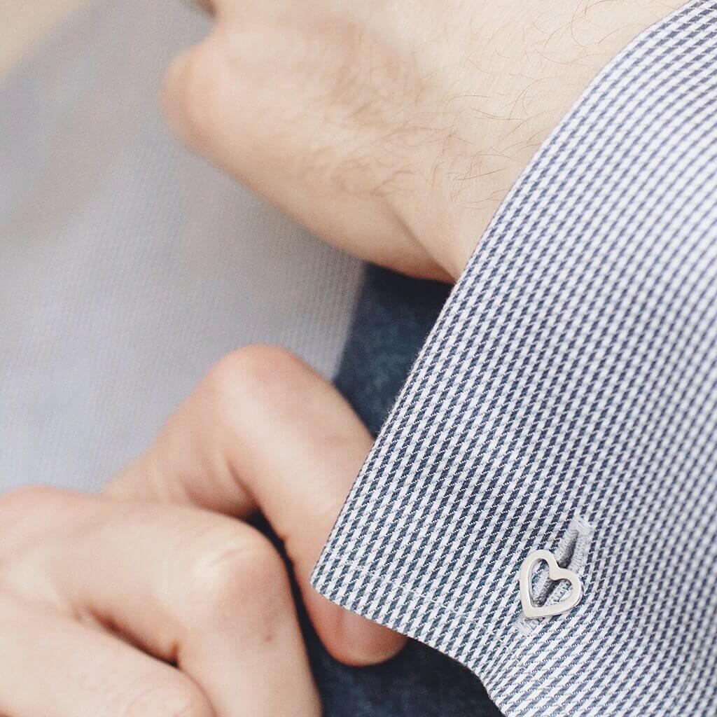 Love symbol cufflinks