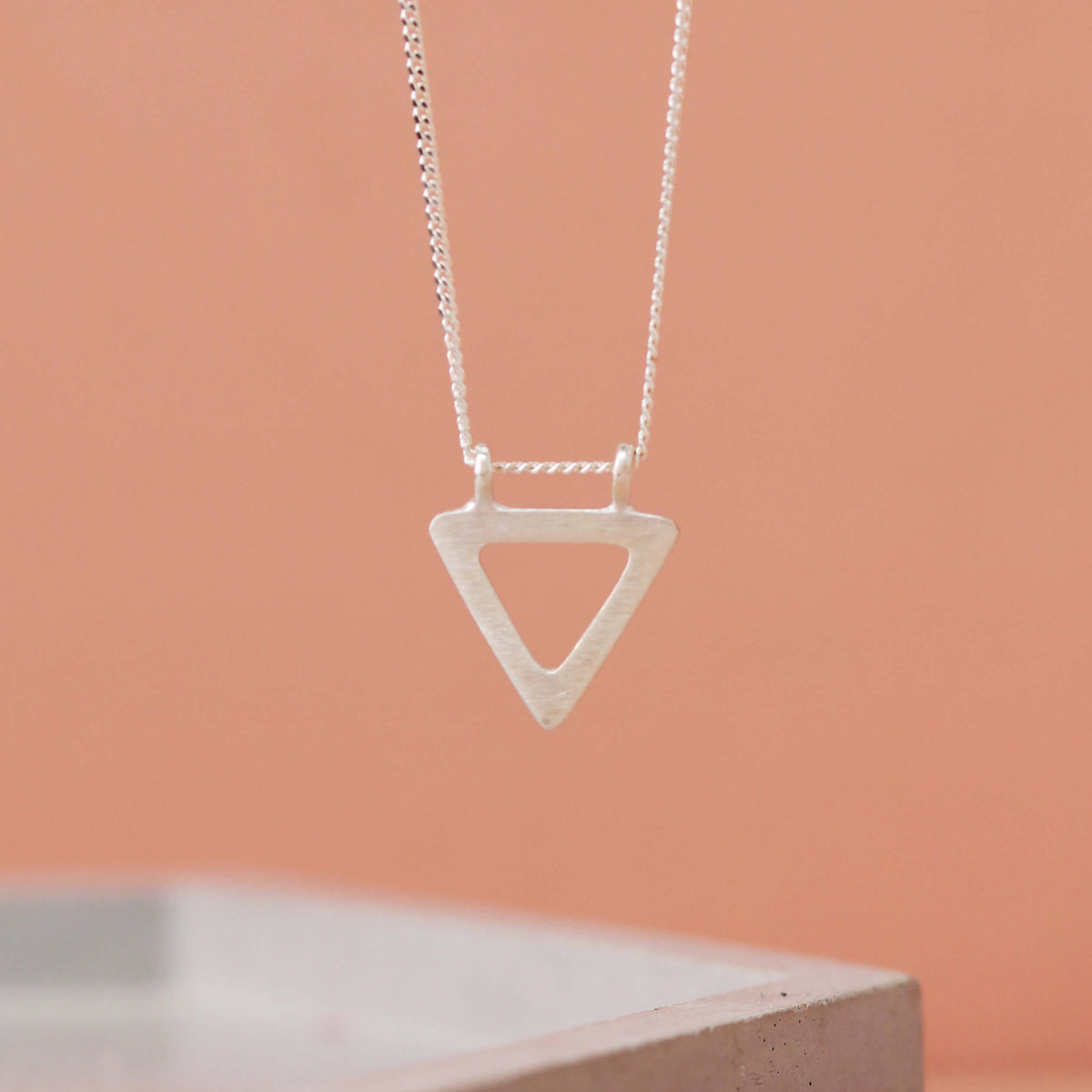 Triangle pendant necklace