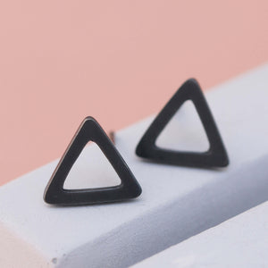 Modern Triangle Studs