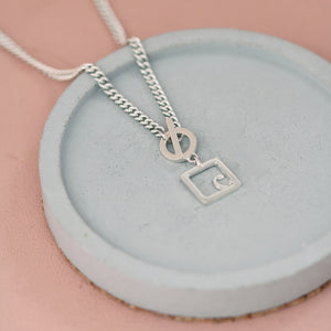 silver custom initial necklaces 