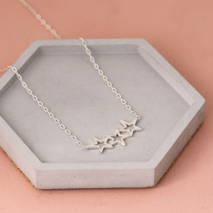 trio star necklace