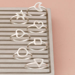 Sterling silver heart ring