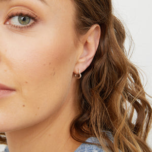 love heart hoop earrings