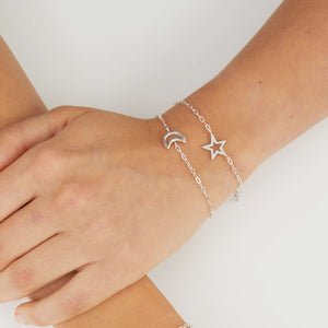 moon silver bracelet