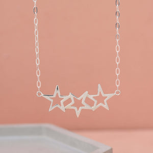 multi star necklace