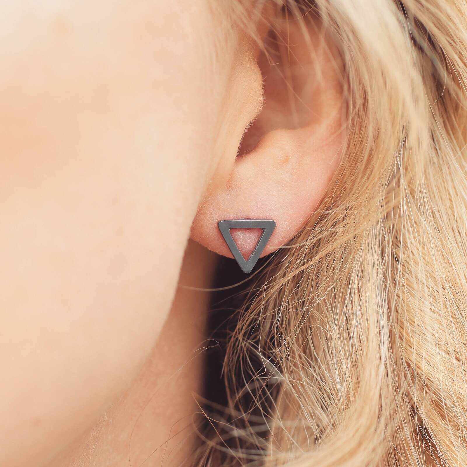 Minimalist Triangle Earrings