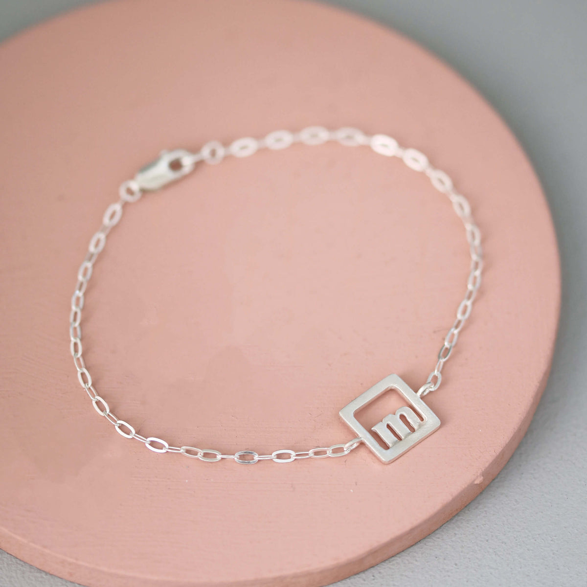 personalised letter bracelet