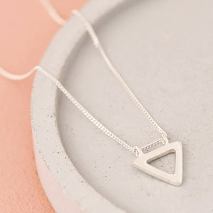 geometric shape necklace triangle