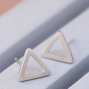 geometric triangle earrings