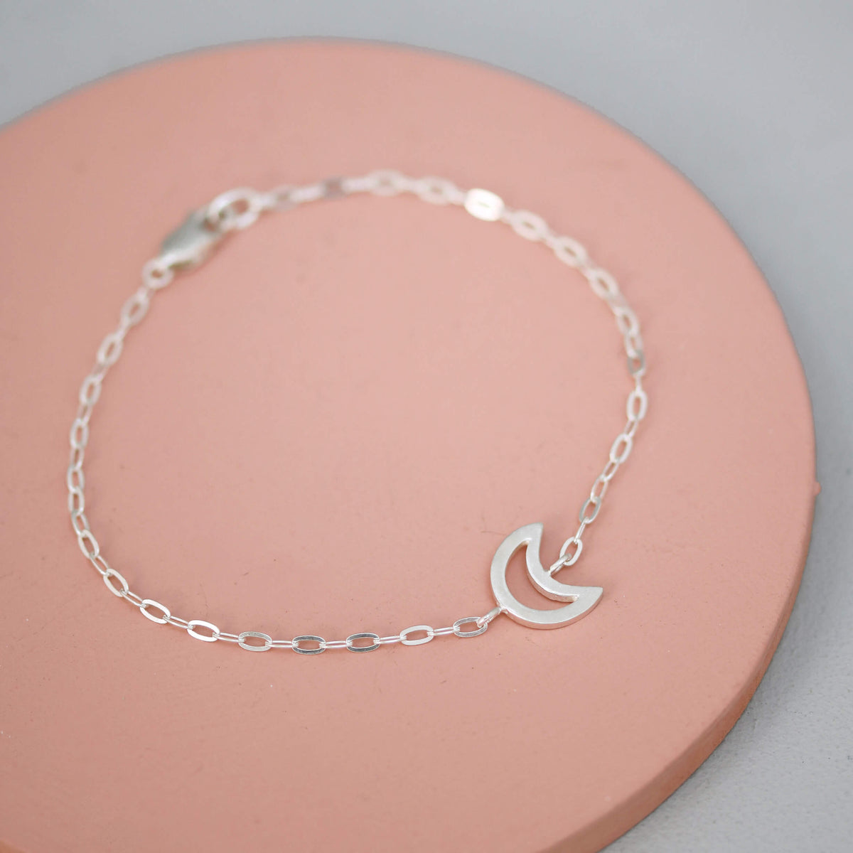 silver moon bracelet