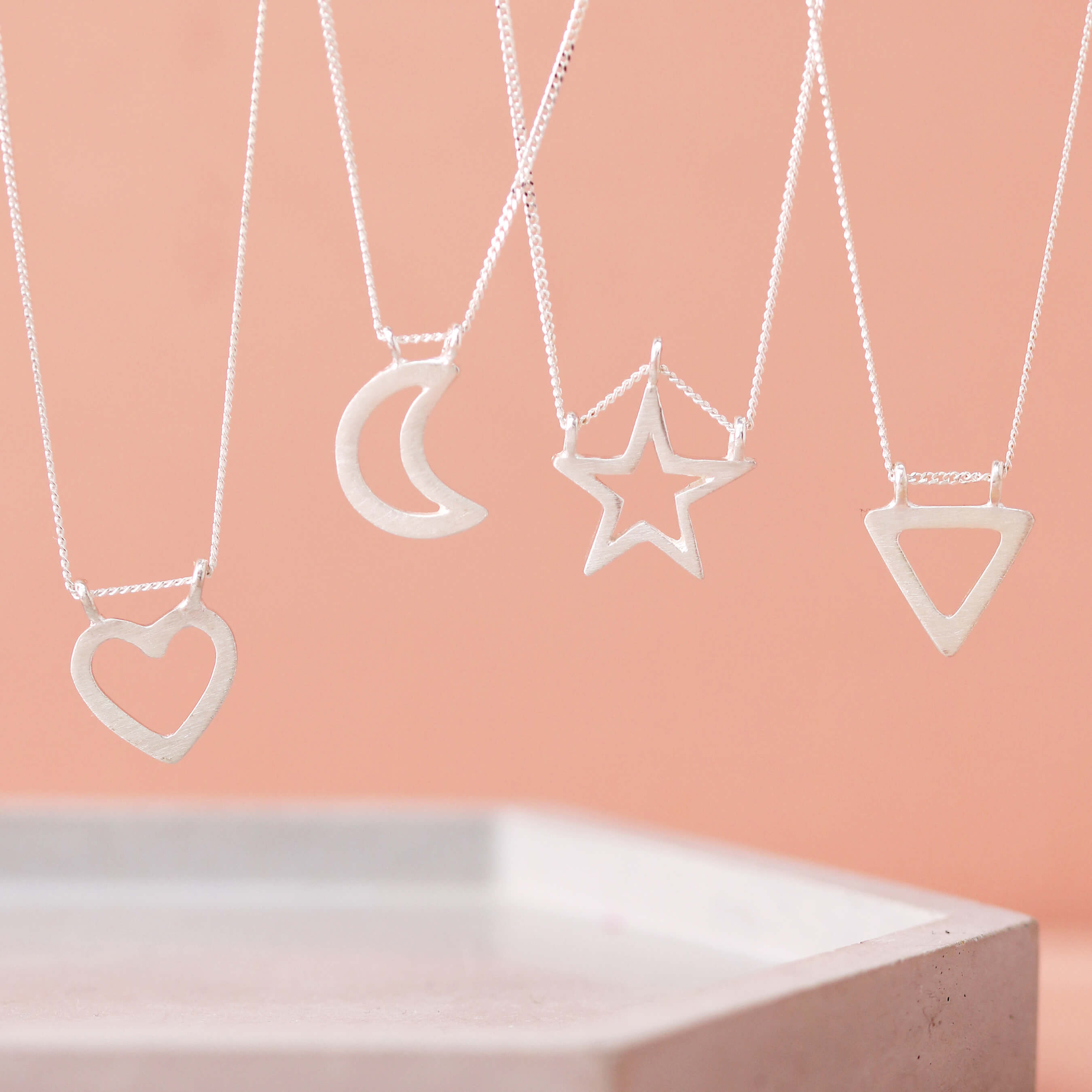 moon shape necklace