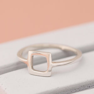 Handcrafted square ring