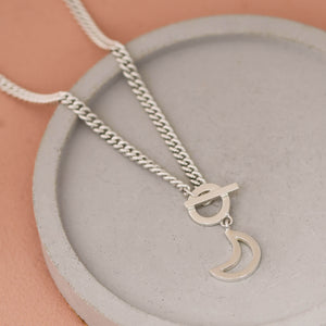 sterling silver moon necklace uk